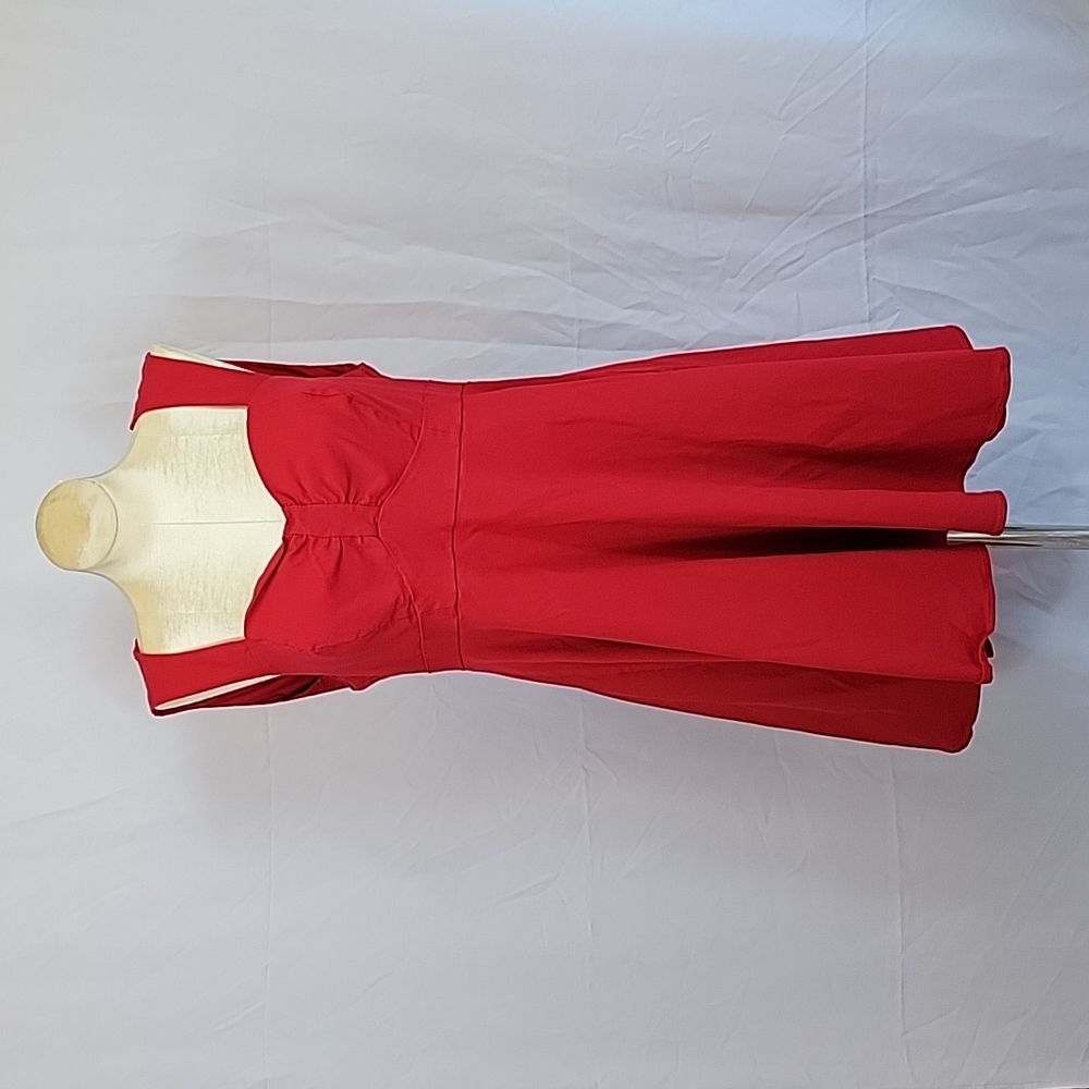 Torrid Plus Size 22 Red Swing Full Skirt Dress Rockabilly